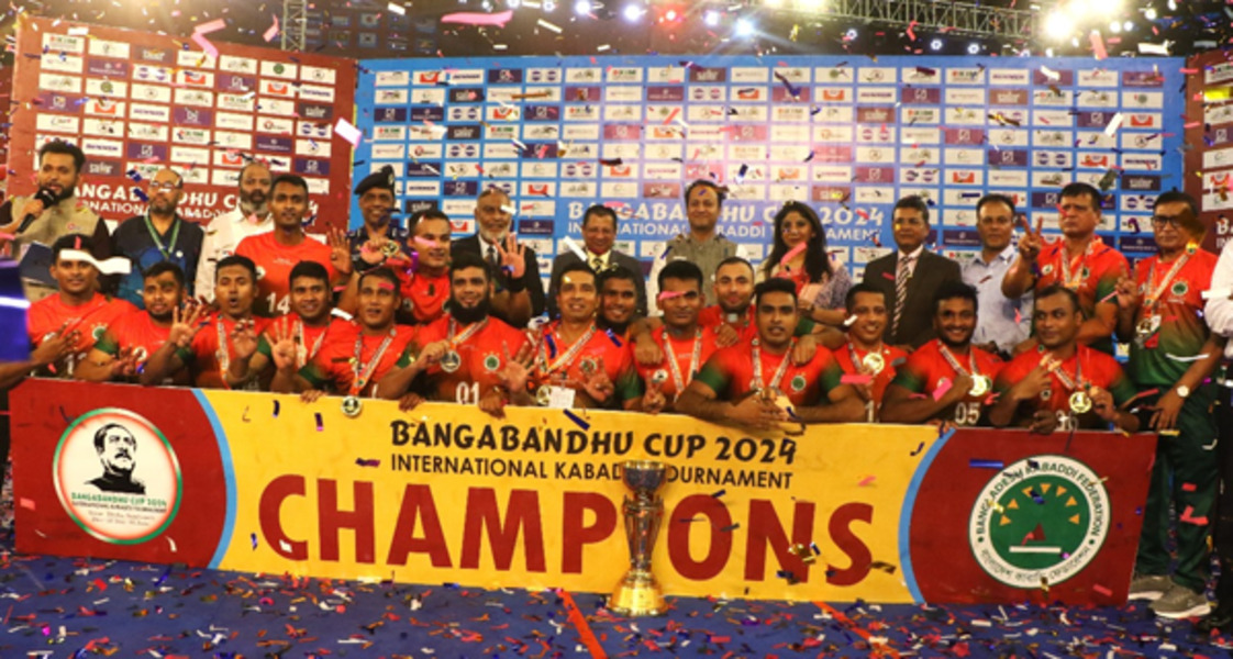 Bangladesh win 4th straight Bangabandhu Cup Int'l Kabaddi title