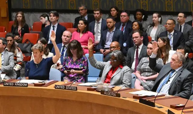 UNSC votes for US-drafted Gaza ceasefire resolution
