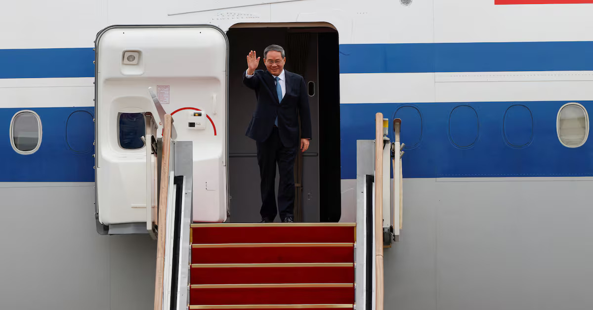Chinese premier lands in Australia on first such visit in 7 years